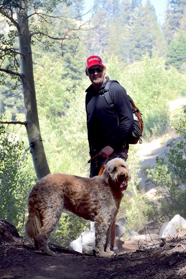 Bauer and his dad.