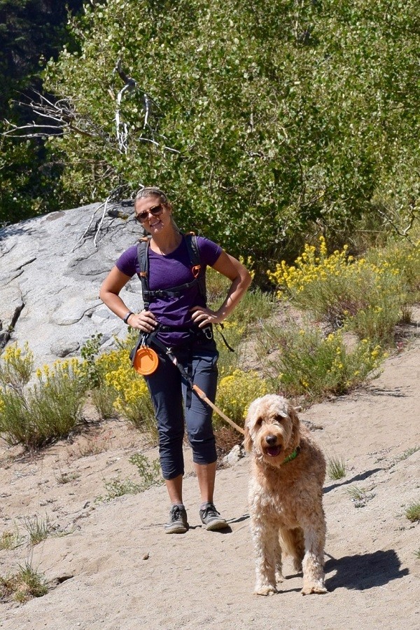 Bauer out hiking with Woroch.